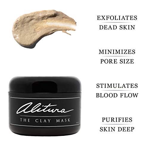 Глинена маска за лице Alitura за грижа за кожата – Маска за беля, почистване и овлажняване – Глинена маска без