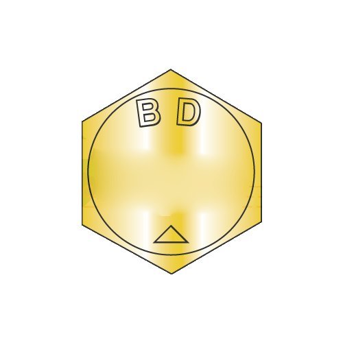 BH038C325N / Винтовете с шестоъгълни глави 3/8-16 x 3 1/4 Mil-Spec / Марка легирана стомана-BD / Цинково жълто