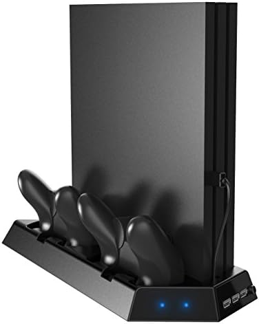 Поставка за вентилатора за охлаждане IRCtek за конзолата PS4 Pro, зарядно устройство за двама ръководители и