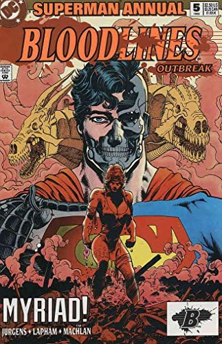 Супермен (2 серия) Годишния брой № 5 на комикси VF ; DC | Bloodlines Outbreak