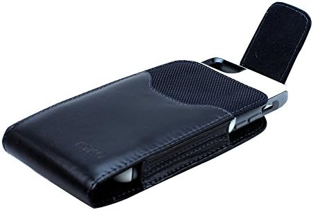 LG G Stylo LS770 Премия Вертикален Кожен колан, Отточна тръба на шарнирна връзка за носене-кобур (подходящ за