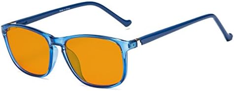 Eyekepper 97% Сини Блокер очила за деца, Тъмно-Оранжеви лещи с Антирефлекторно покритие на Компютърни очила