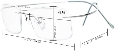 Eyekepper Очила Без титанов рамки Женски Мъжки (Черно, 51 мм)