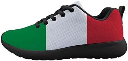 owaheson Флаг на Италия Мъжки Амортизационен Маратонки За Бягане, Спортни обувки за Тенис За Разходка Модни