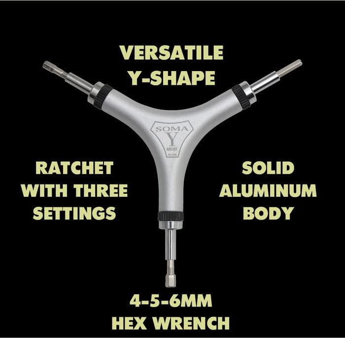 Ключ с механизма на палеца Soma Y – Велосипедни Инструменти с шестоъгълни глави 4, 5 и 6 мм за ремонт на велосипеди
