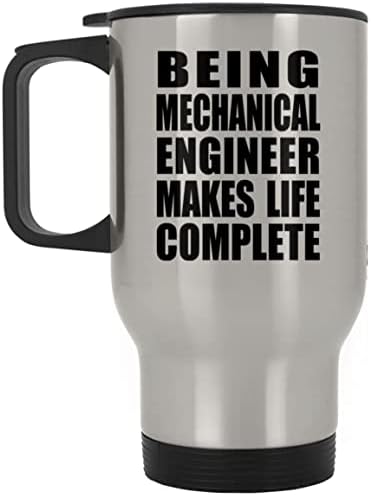 Designsify да Бъде Инженер-Механик Прави живота Пълноценен, Сребърен Пътна Чаша 14 грама, на Чаша с Изолация