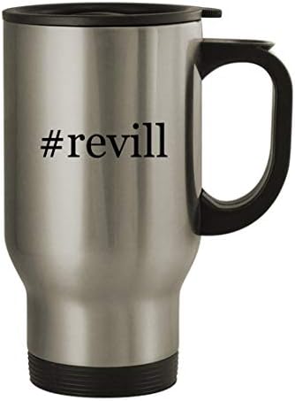 Подарък дрънкулки revill - Пътна Чаша от Неръждаема Стомана с тегло 14 грама, Сребрист