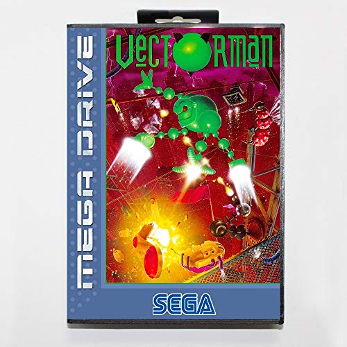 ROMGame Vectorman 16 Битова Детска карта на Sega Md С търговия на Дребно Кутия За Sega Mega Drive За Genesis