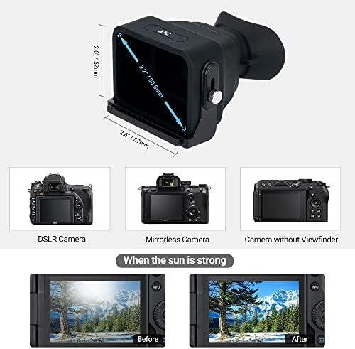 Наглазник камера + LCD Визьор: Мек силикон Наглазник Фотоапарат със Сменяем LCD Визьор на Камера за фотоапарат