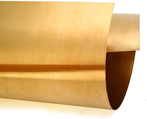 Месинг лист HUILUN Латунная Метална Тонколистовая фолио 200 мм x 500 мм Месингови плочи (Размер на: 0.5 mm x