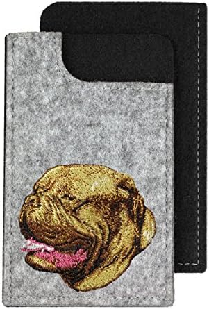 Dog de Bordeaux, Фетровый калъф за вашия телефон, бродирани с участието на Кучета