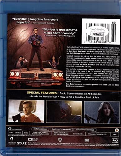 Корица DVD и BlueRay с автограф Дадени Делоренцо и надпис Ash vs Evil Dead JSA COA
