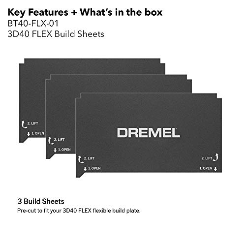 Листове за гъвкав монтаж на Dremel Digilab 3D40 (опаковка от 3 броя)