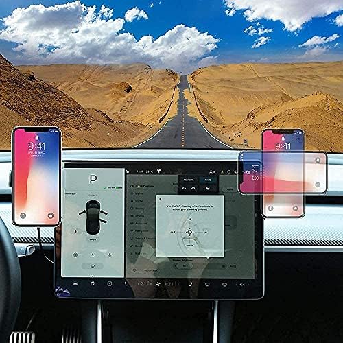 Автомобилно Планина за мобилен телефон с Бърза Безжична зареждане за монитор Tesla Model 3 Model Y Фиксиран