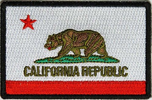 Малка нашивка с флага на Република Калифорния (3 X 2 инча) за 4,95 долара с безплатна доставка от Сан Диего