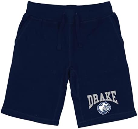 Флисовые Шорти с завязками Премиум-клас за Булдог Drake University Bulldogs Хедър Grey