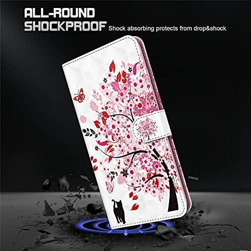 BICHONG е Подходящ за Samsung Galaxy S9 Case Кожен Флип Калъф За вашия Телефон, Портфейл Сладък Стилен Дизайн