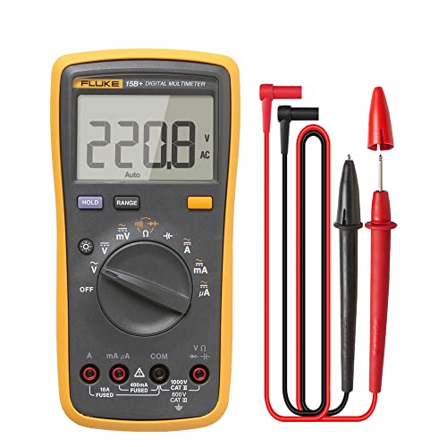 XTD FLUKE 15B Plus 15B + Цифрови Мултиметри Мултиметри с Автоматичен Обхват с Функция за измерване на температурата