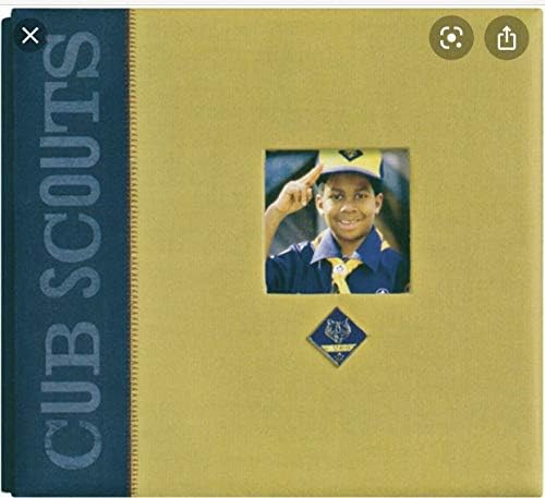 Албум за изрезки Cub Скаут с Прозорец и Метална Емблема на 12x12 инча-Фото албум за спомен