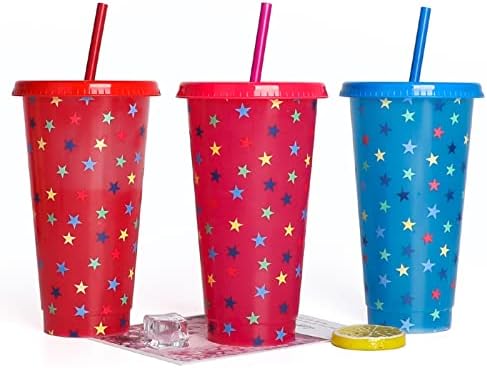 Керамични Чаши за Кафе Чаша Креативна Чаша За Вода Star Cup PP Пластмаса Слама Чаша Star Пластмасова Прозрачна