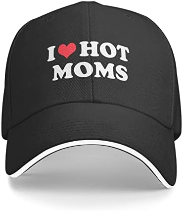 I Love Hot Moms Casquette Слънчеви Шапки S Риболовна Шапка Дамски Шапка Възстановяване На Предишното Положение