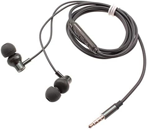 Слушалки с кабел, Hi-Fi Аудио Слушалки с микрофон за разговори със свободни ръце, метални ушите, съвместим с