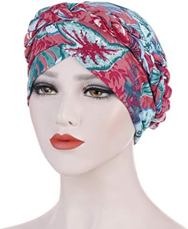 Шапки шапка шапка за жени,мюсюлмански рюшами тюрбан шапка и увийте косата си цветни шапки топката шапка за мъже