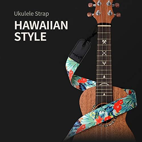 Каишка за Хавайска китара Dulphee в Хавайски Стил, Регулируема Презрамка Uke за Концерта Сопран, Тенор-Баритон,