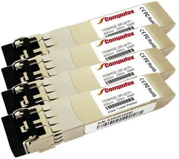 Compufox FG-TRAN-съвместим радиоприемник SFP+ SR 10 GB (MMF, 850 нм, 300 m, LC) за Fortinet FortiGate 3815D