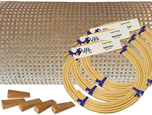 Комплект за плетене от пресована захарна тръстика с глоба Отворена мрежа 1/2 с шлицами, клинове и инструкции