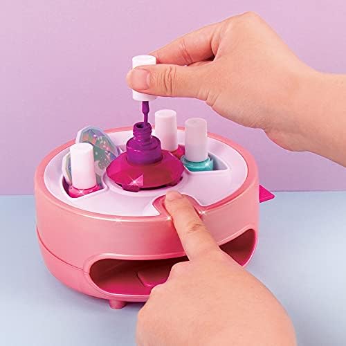 Направи го в реален размер - Сушилня за нокти Fusion Light Up - Детски маникюр, определени със сушилня - Комплект за лак за нокти за момичета и юноши - Включва 4 цвята лак за н?