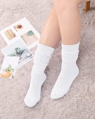 Дамски чорапи JOCMIC с ниска Талия, 4 Чифта дълги Чорапи с гумени ленти, Размер 6-11