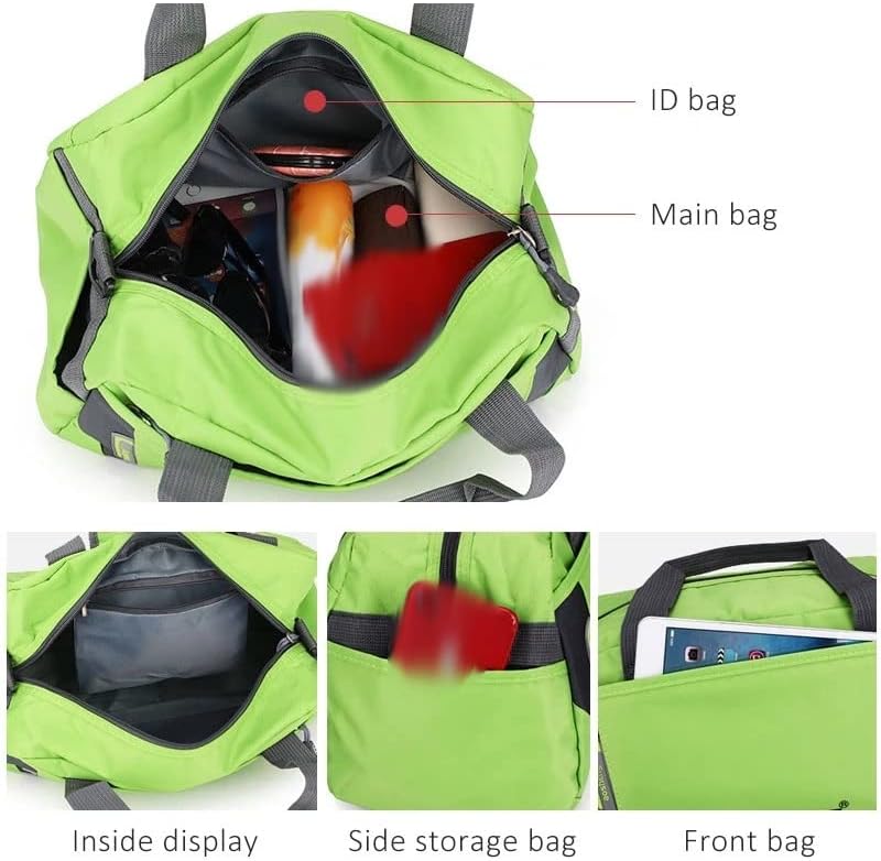 Спортна чанта EYHLKM, Модерен Пътнически Плажни чанти, Водоустойчиви Мъжки за фитнес на нощувка (Цвят: плат