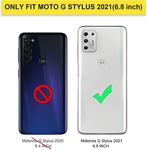 Калъф GORGCASE за Motorola Moto G Stylus 2021 с предпазно фолио от закалено стъкло (пълно покритие) Сверхпрочный