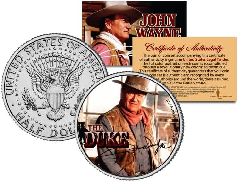 Джон Уейн Chisum ОФИЦИАЛНА Монета Кенеди в Полдоллара САЩ - Официално Лицензирана w/ COA