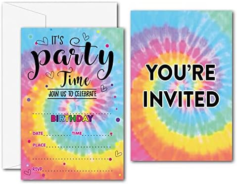 Покани за рожден ден с боя за равенство - Аксесоари за партита с боя за равенство - Попълнете Празните покани