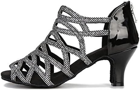 Дамски обувки за танци балната зала на закрито/Обувки за латино танци Салса за Сватба, клубната парти или изказвания,