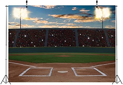 CORFOTO Плат 9x6 метра Спортен Фон Снимка Бейсбольное Полето Игра на Стадион Зона Удря Топката Парк, Сцена за