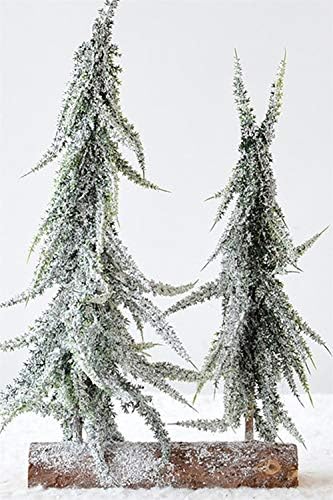 Teerwere Коледна елха Коледната Елха е Изкуствена Настолна Коледна Двойна Декоративна Елха за вашия дом офис