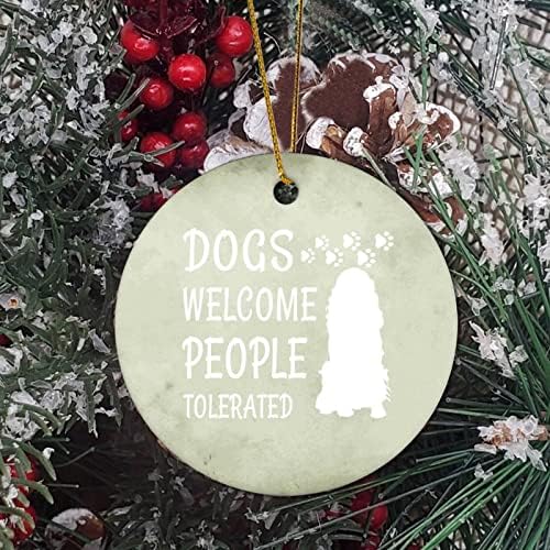 Паметник Висулка Коледна украса Любител на домашни любимци собствениците на кучета и Кучета са добре Дошли хора, Кучето се Казва Коледен подарък За спомен Висящи у