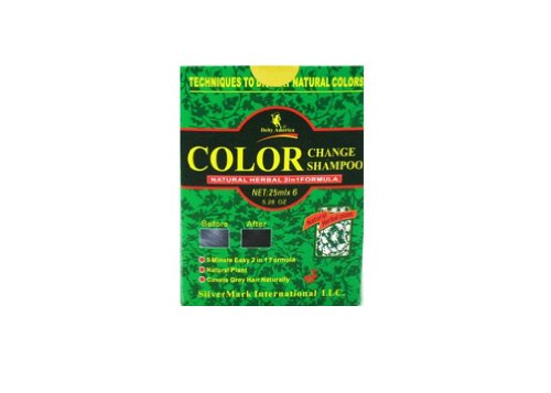 Шампоан за промяна на цвета - Натурална билкова формула 2 в 1 (6 флакона по 25 мл в опаковка) - Box