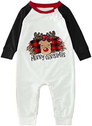 XBKPLO Коледни едни и Същи Семейни Пижамные Комплекти, Семейни Коледни Пижамные Комплекти, Подаръци за Двойки
