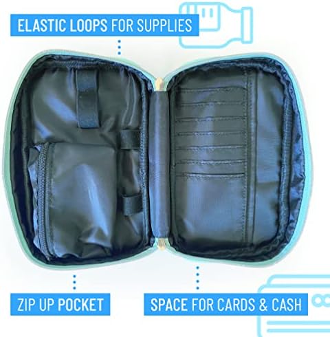 Чанта през рамо RockaDex - Чанти и калъфи за диабет консумативи, Органайзер за тест-ленти на нивото на кръвната