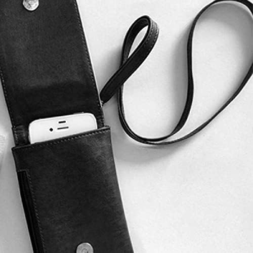 През цялата Пълен l Хелоуин Телефон в Чантата си Портфейл Окачен Мобилен Калъф Черен Джоба