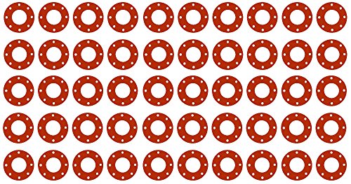 Sterling Seal CFF7237.300.125.300X50 7237 Червена Гумена пълен размер уплътнението, диаметър 3,5 инча, тръби