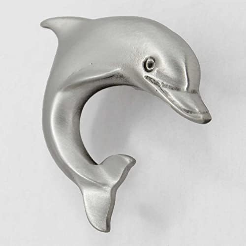 Costello Coastal Knobs Дръжка на шкафа Dolphin (от Дясната страна) | Матово настоящата никел покритие | Оборудване