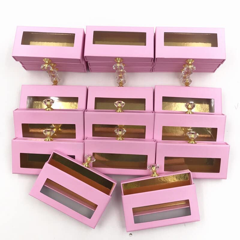 Мраморна кутия за мигли Розова Опаковка кутия Фалшиви 3d Кутии за мигли, Изкуствени Мигли На Лента Diamond Магнитен