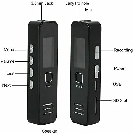 TBIIEXFL 32 GB, Акумулаторна батерия и USB-Рекордер на Цифрова Аудиомагнитофон MP3 Player DSP намаляване на
