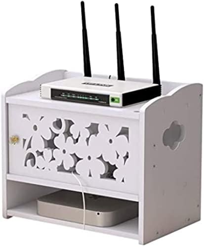 Кутия за съхранение на Рутера,Кутия За Съхранение на Рутера Скоба Wi-Fi Рутер Телеприставка Плаващ Стенни Полк