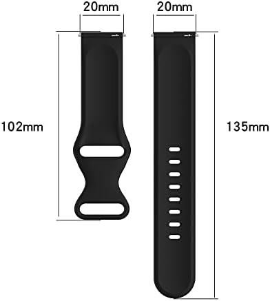 Каишка Съвместима за Samsung Galaxy Watch 4 Band/Galaxy Watch 4 Classic Band 42 мм и 46 мм/Galaxy 5 Watch/Watch